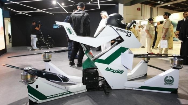 Полиция Дубая тестирует летающие мотоциклы