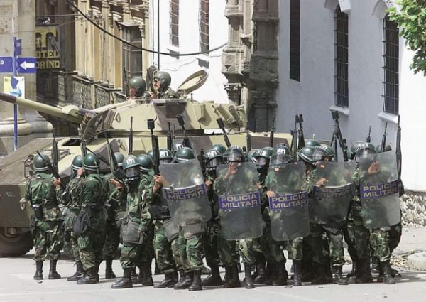 В Боливии начался  фашистский террор