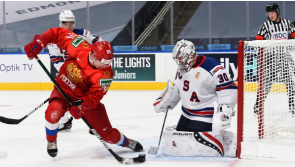 Российская молодёжка разгромила команду США на ЧМ по хоккею в Канаде