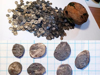 В Великом Новгороде нашли клад XVI -XVII веков, состоящий из 1716 русских монет