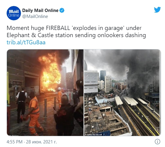 Мощный взрыв прогремел в центре Лондона. На месте работают 70 спасателей